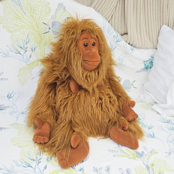 Vintage 1988 Plush Creations Ollie The Orangutan Primate Realistic Ape 21” - Picture 3 of 10